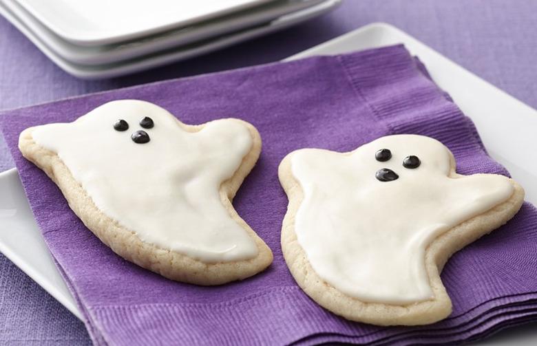 Ghost Sugar Cookie Cutouts for Halloween